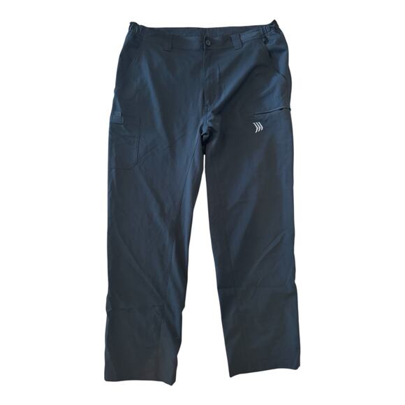 Gillz Men’s Gray Performance Pants L | Quick Dry Stretch Fishing Outdoor - Picture 4 of 9